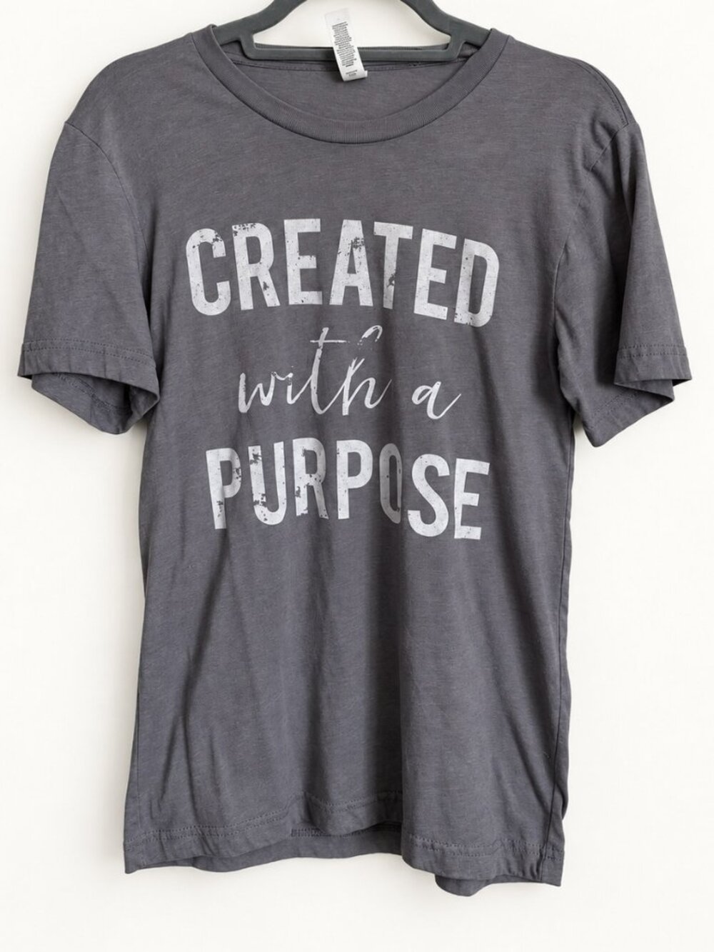 Bella+Canvas Gray Created With a Purpose Tee S
